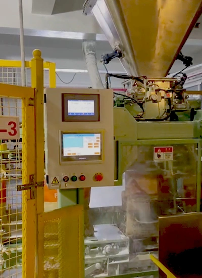 Sistema automático de ensacamento para Embalagem de grânulos de resina de PVC