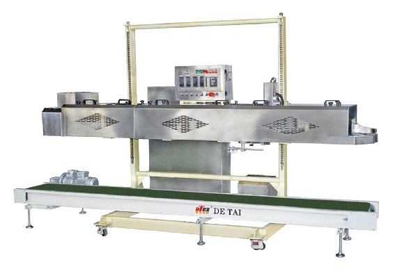 Máquina seladora térmica para sacos de papel com dobragem de sacos